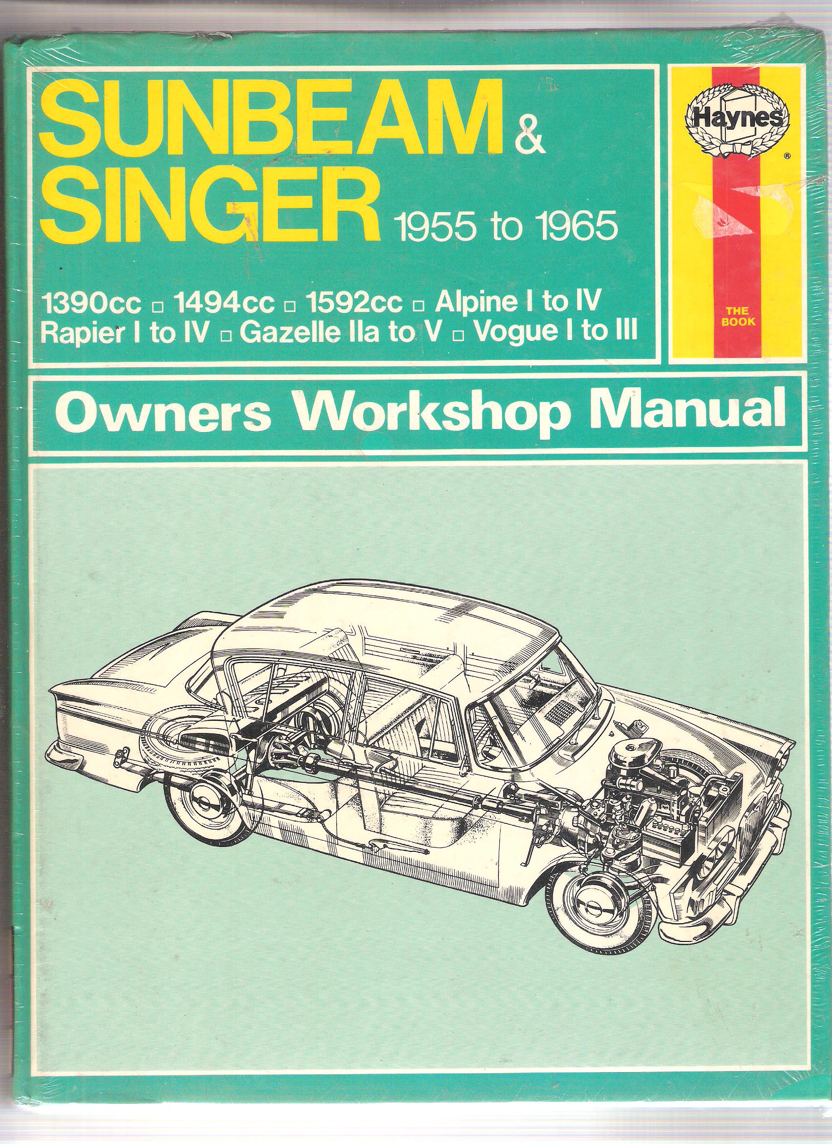 Singer Gazelle Original Owners Handbook Series VI 