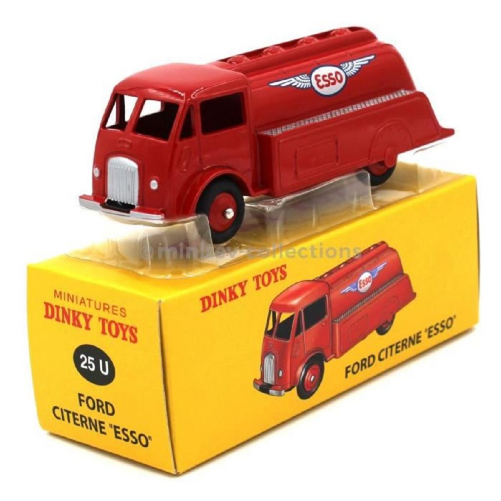 Dinky Toys 25U Ford Citerne Esso - Camion Miniature 1/43 Zamak Années 60 France