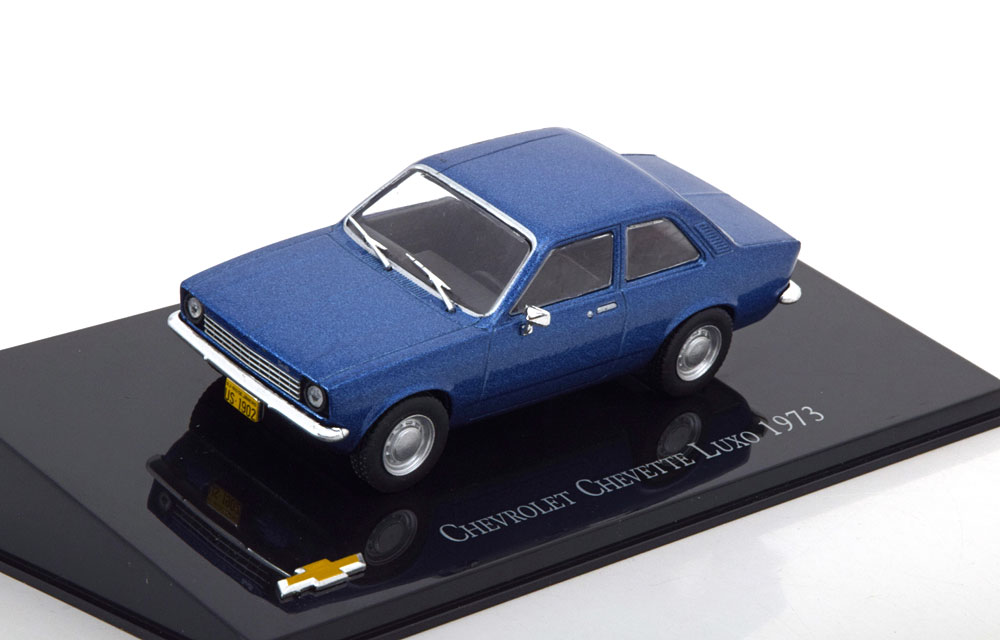 Altaya 1/43 Chevrolet Chevette Luxo 1973 - Bleu - Collection Diecast (Occasion)