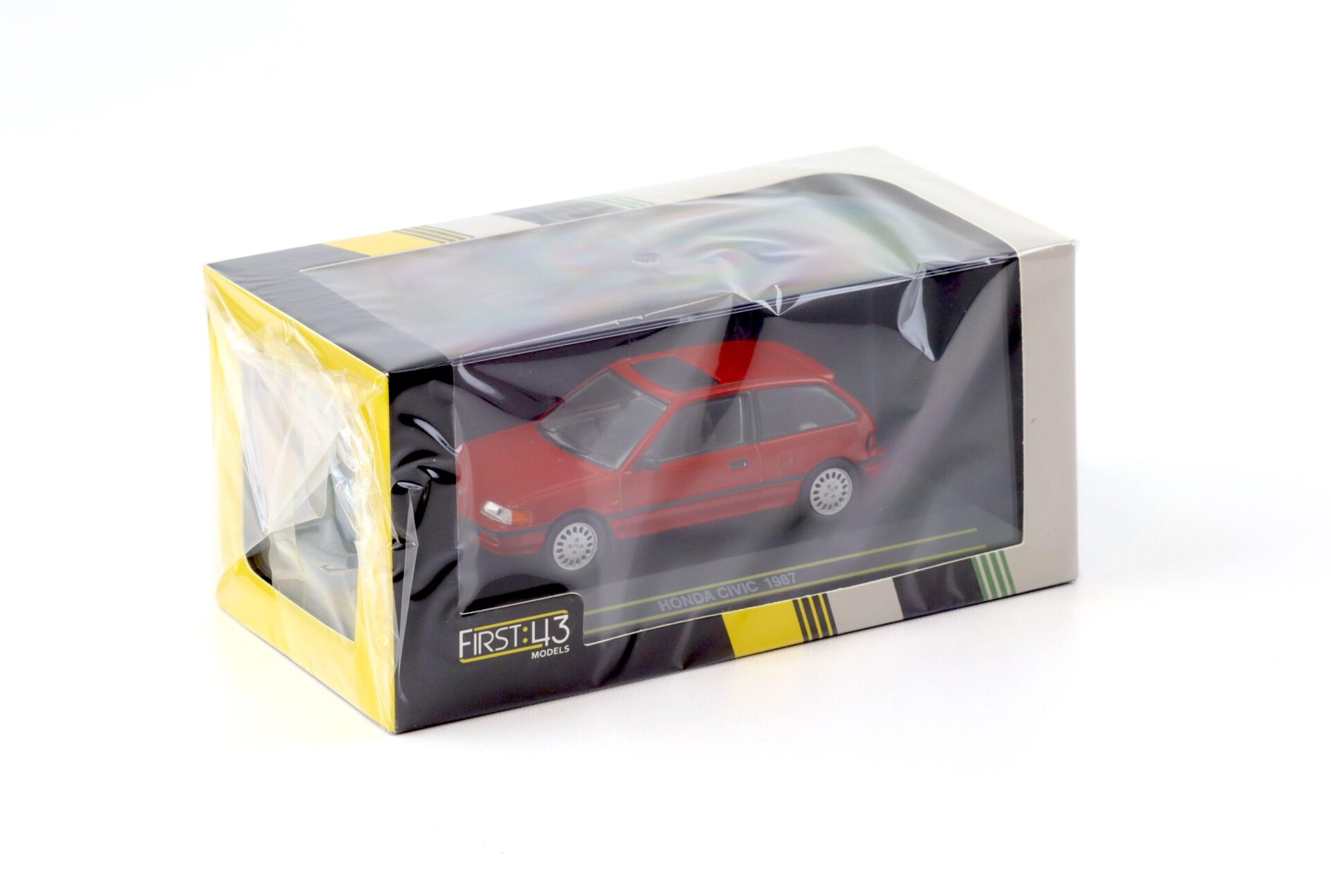 Honda Civic 1987 red 1:43 - Image 3