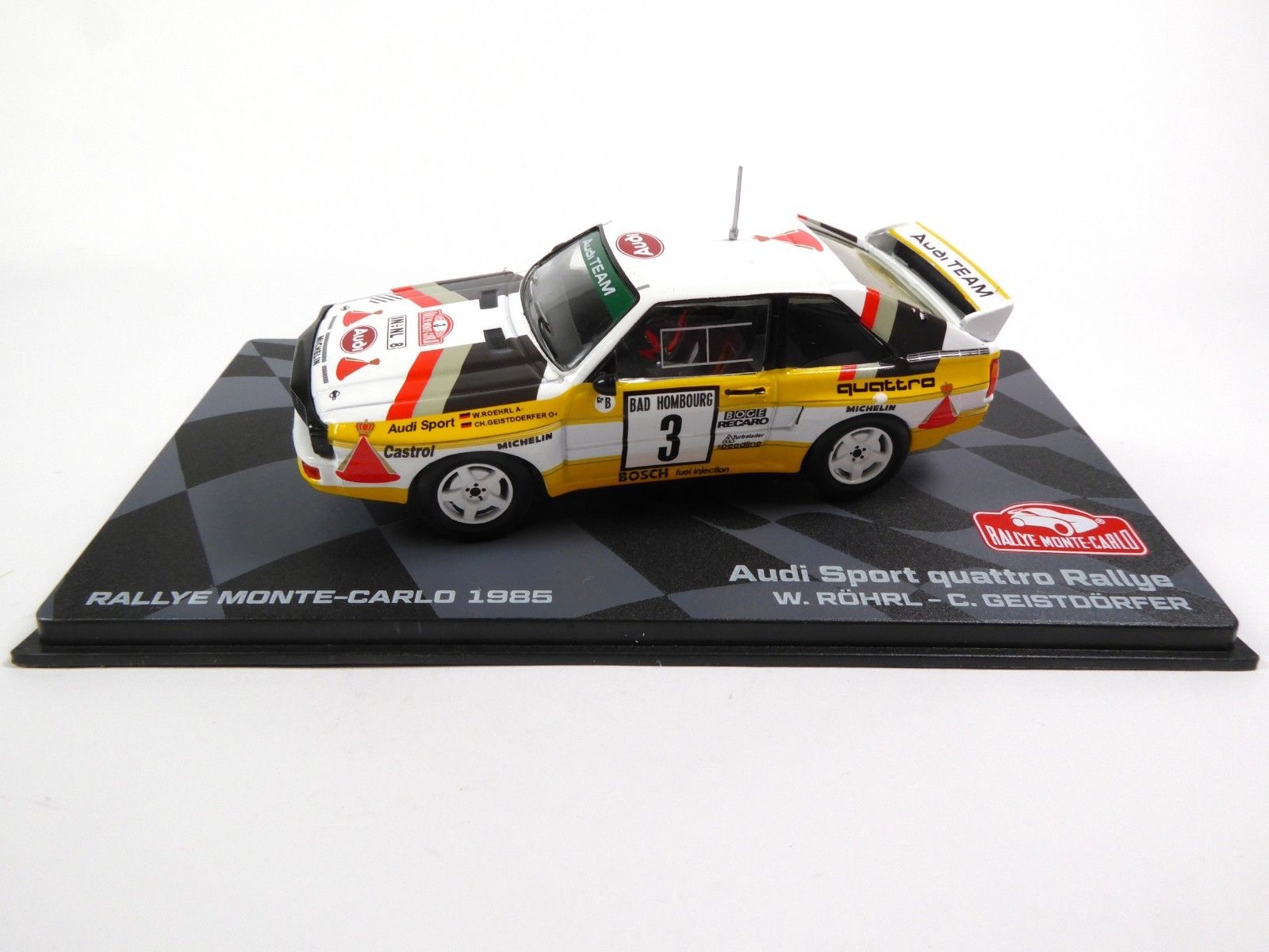 1/43 Trofeu Audi Sport Quattro Rally Portugal 1985 - Rohrl Geistdorfer