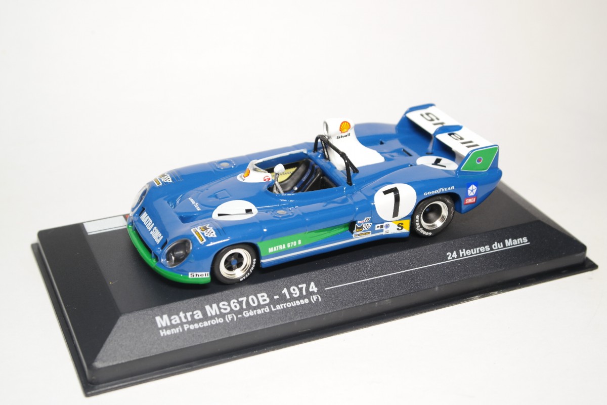 Matra 670B #7 Win le Mans 1974 Pescarolo Larrousse IXO LM1974 1:43 24 Matra 670B #7 Win le Mans 1974 Pescarolo Larrousse IXO LM1974 1:43 24