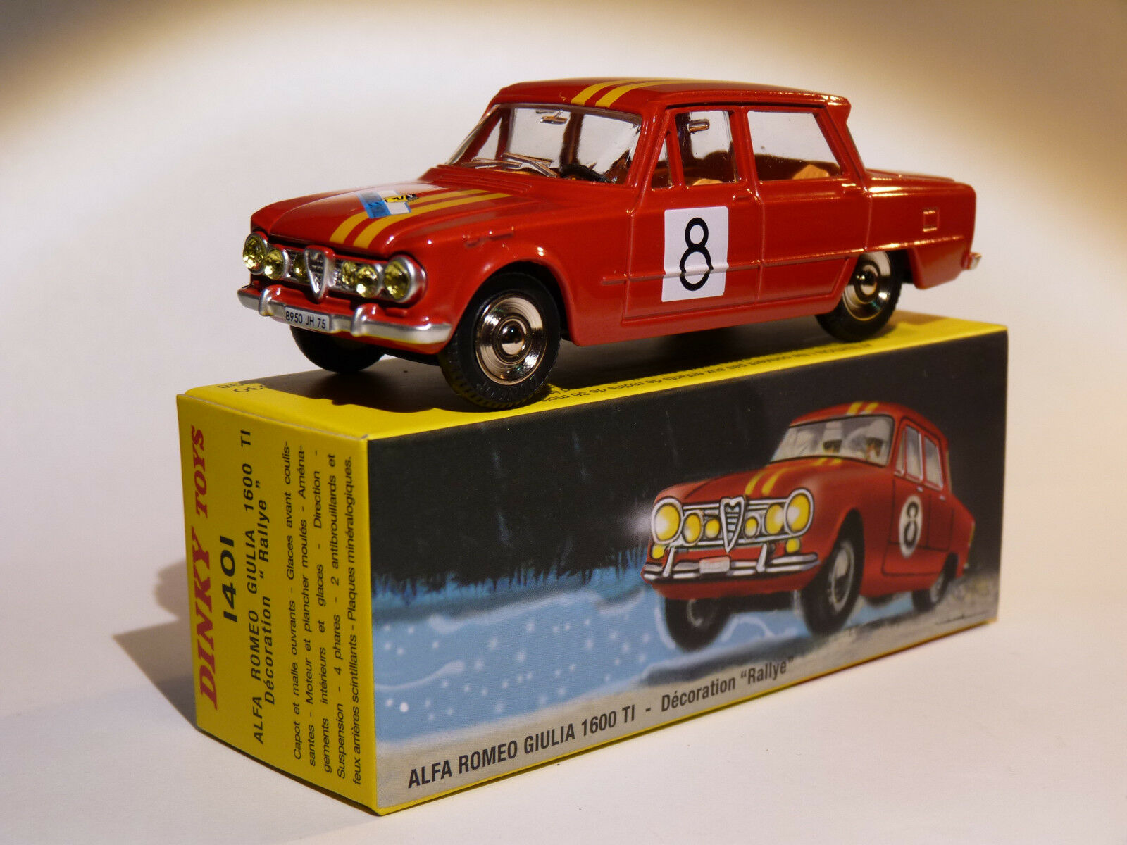 Alfa Romeo Giulia 1600 TI decoration Rallye #8 1:43