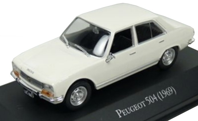 Peugeot 504 1969 white 1:43