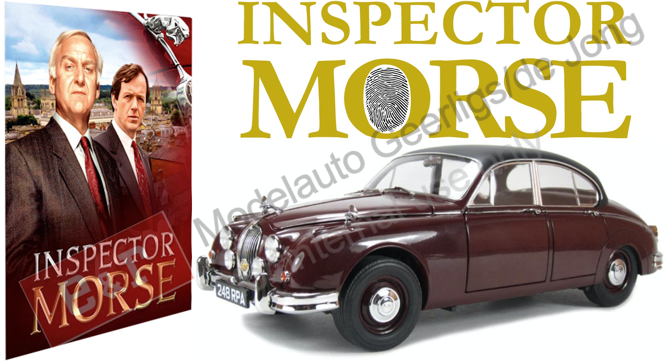 Jaguar MK II inspector Morse 143 Traffic Modelcars