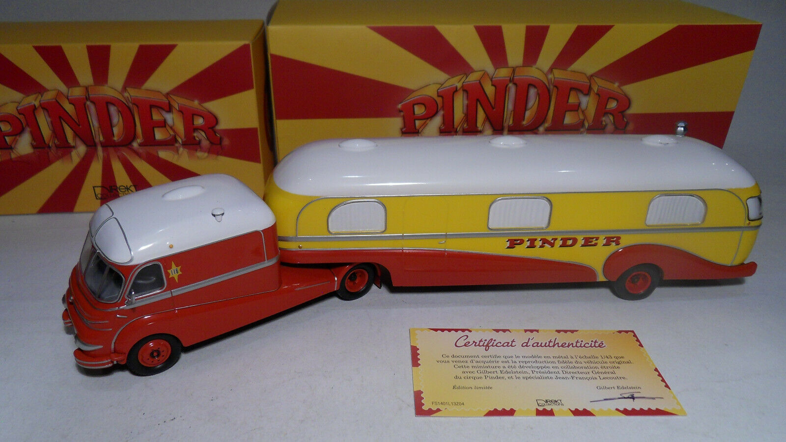 Ford - cirque Pinder Ensemble camion directeur Assomption 1:43 - Image 3