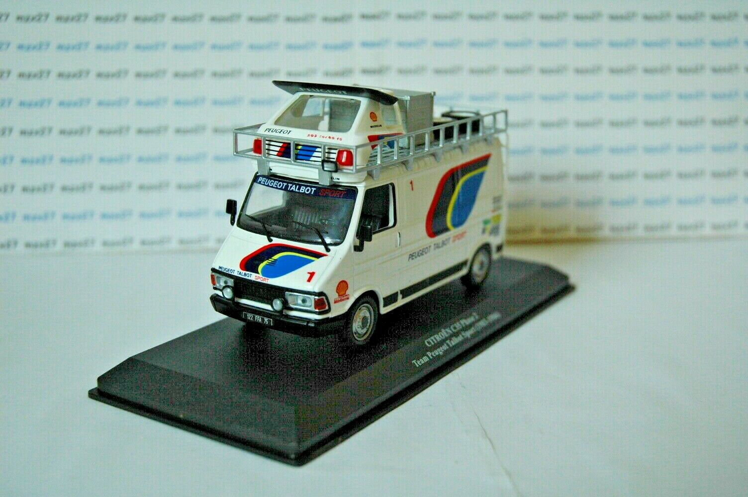 Camion Citroën C35 Phase 2 - Team Peugeot Talbot Sport (1983-1986) - Modèle 1/43 Altaya IXO - Neuf Sous Blister