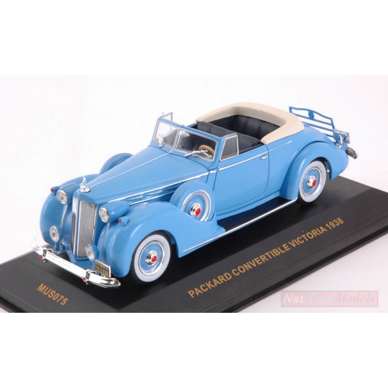Packard Victoria convertible 1938 blue 1:43