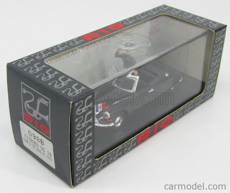 Citroen DS 19 cabrio De Gaulle 1966 black 1:43 - Image 2