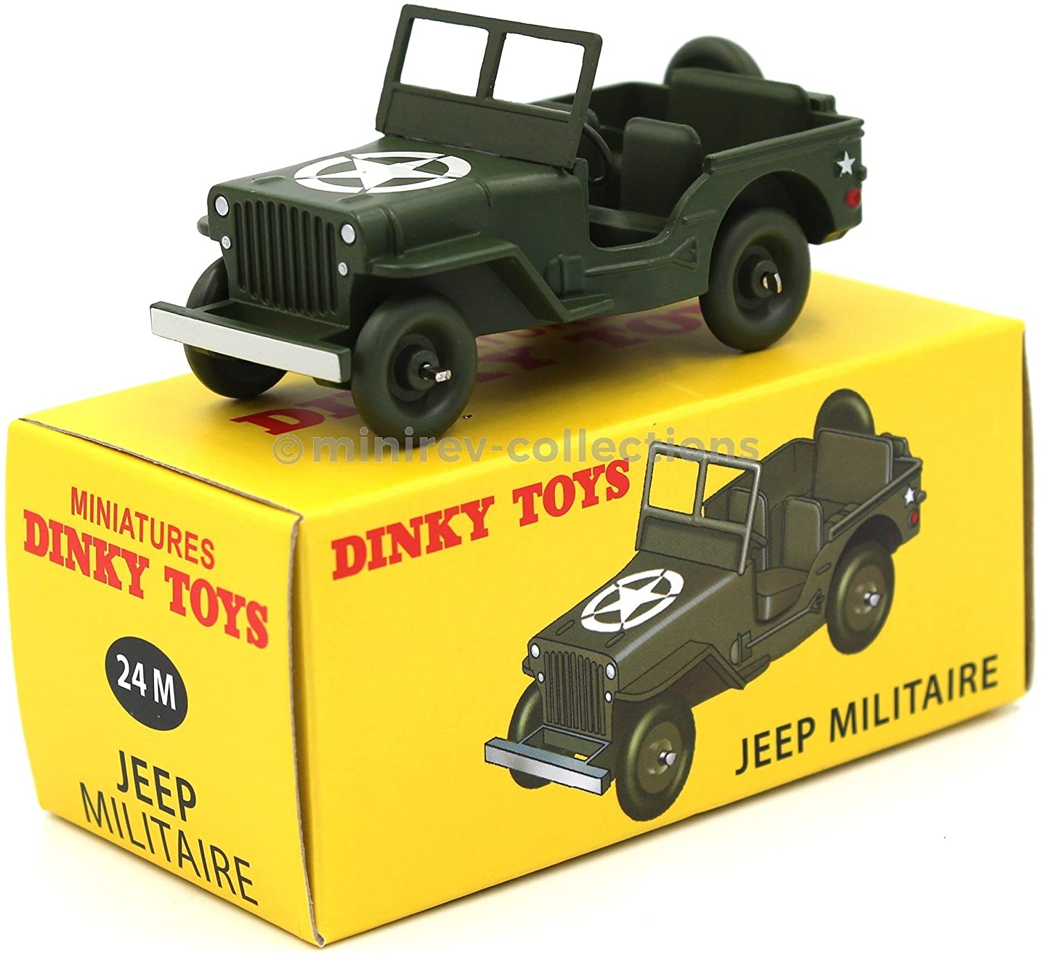 Jeep Willys US Army 1/43 - Miniature Métal Cararama, Neuve
