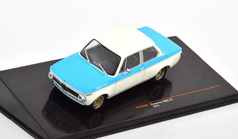 BMW 2002 Tii Koepchen 1974 blue/white 1:43