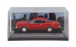 Alternative view of Plymouth Barracuda Sports Fastback Formula S 1968 red  1:43