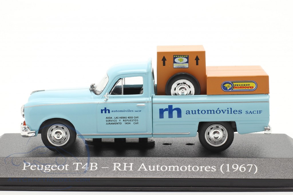 Peugeot 403 T4B - RH Automotores 1967 blue 1:43 - Image 3
