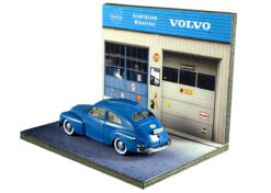 Alternative view of Volvo diorama garage Frederiksson Bilservice  1:43