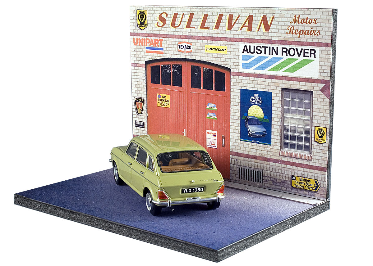 Austin Rover diorama garage Sullivan Motor Repairs 1:43 - Image 3