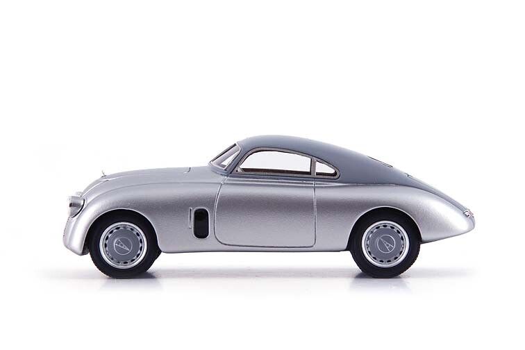 Ford V8 Berlin-Rom Stromlinie 1938 silver/grey 1:43 - Image 3
