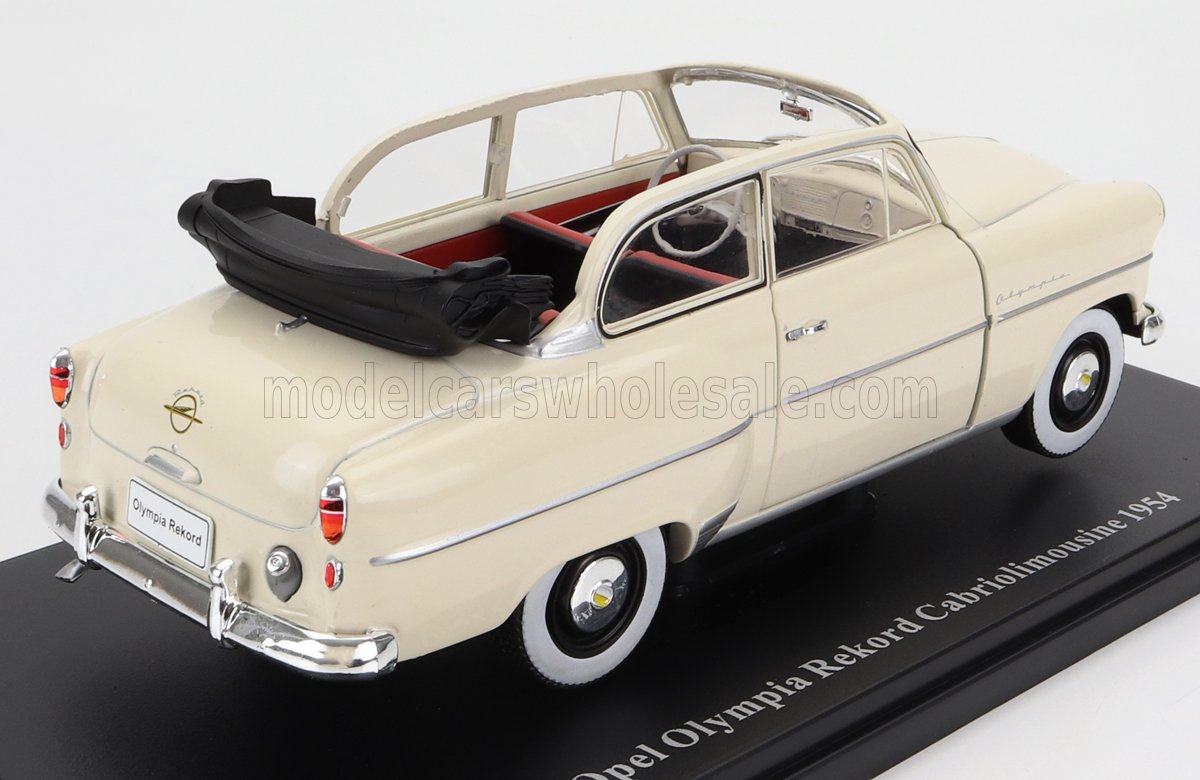 Opel Olympia Rekord Cabriolimousine 1954 white 1:24 - Image 3