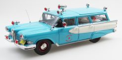 Edsel Villager 4-door stationwagon Ambulance 1958 blue/white 1:43