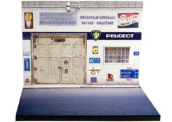 Peugeot diorama garage  1:43