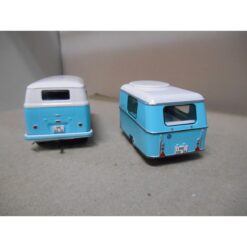 Volkswagen Bus T1 + caravan blue/white 1:43 - Image 3