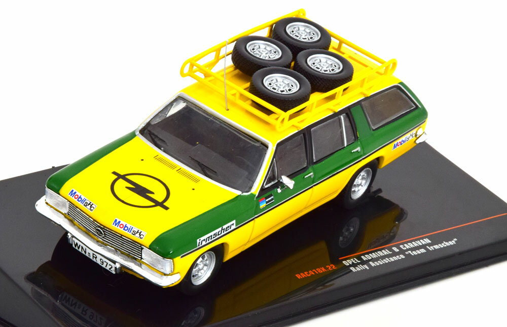 Opel Admiral B Caravan Rally Assistance Team Irmscher yellow/green 1:43