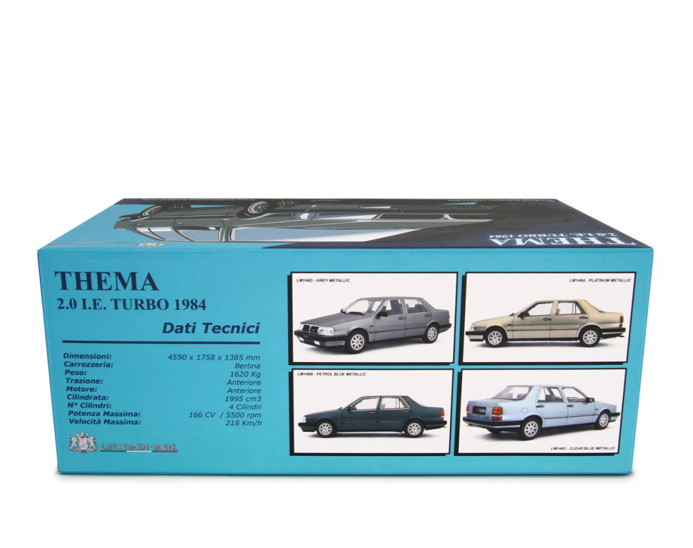 Lancia Thema 2.0 i.e. Turbo 1984 grigio metallic 1:18 - Image 4