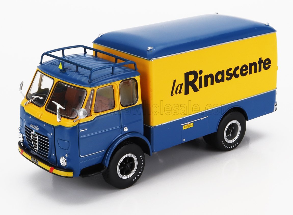 Alfa Romeo 1000 truck La Rinascente 1958 blue/yellow 1:43