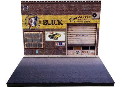 Buick - diorama garage Don's Auto Service 1:43