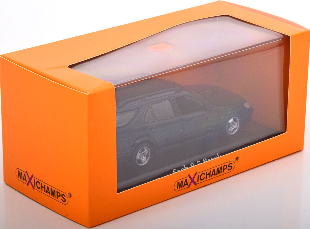 Minichamps 1:43 Saab 9-5 Break Année de construction 1999 vert foncé