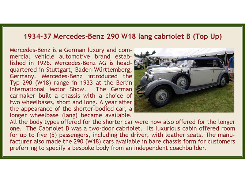 1933-36 Mercedes-benz 290 W18 Cabriolet D Scale Model in 1:43 Scale by