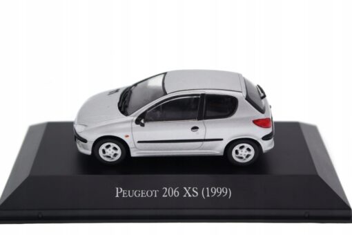 Peugeot 206 XS 1999 silver  1:43 - Image 2