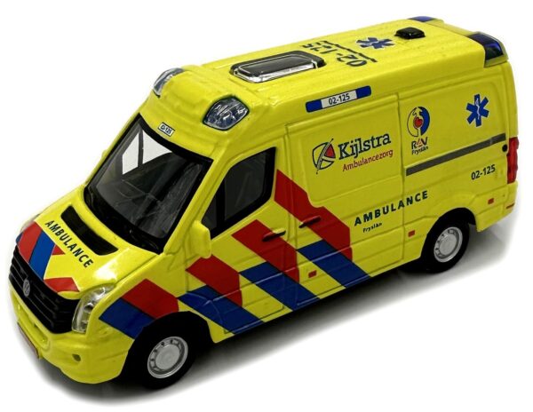 Burago 1:50 Modellauto - VW Crafter Als Gelbe Rettungswagen Ambulance & Notarztwagen