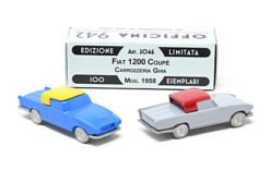 Fiat 1200 Coupe Carrozzeria Ghia 1958 blue/yellow  1:76