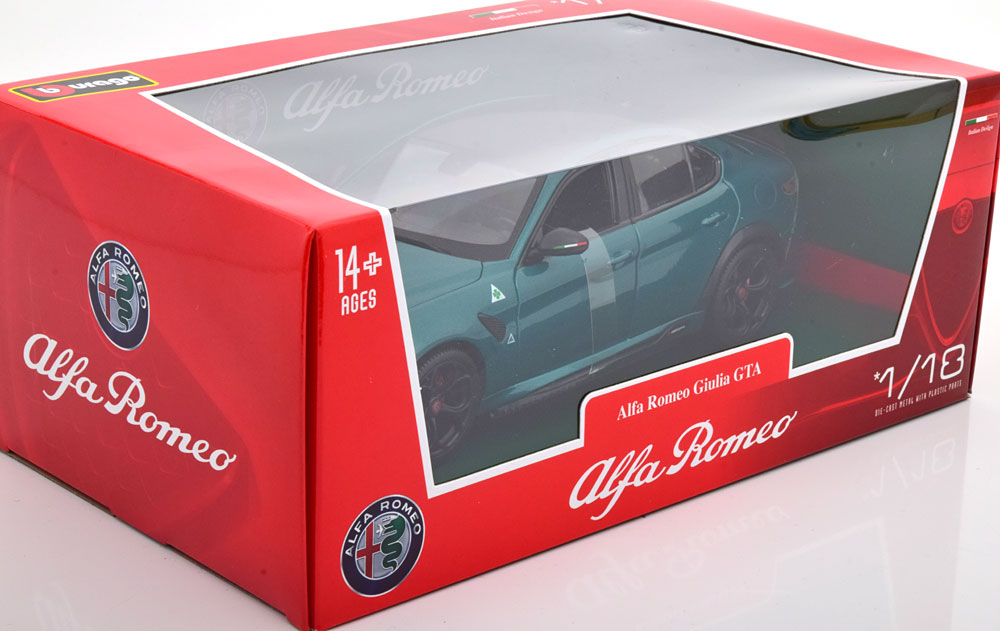 Solido 1:43 Alfa Romeo Giulia Quadrifoglio Année de construction 2019 noir S4313107 modèle