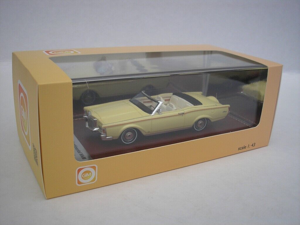 Lincoln Continental MK III convertible 1971 yellow 1:43 - Image 2