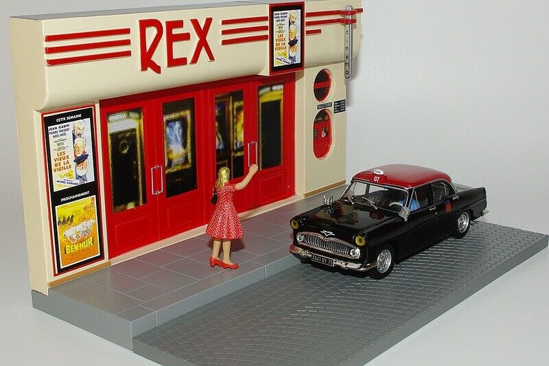 Simca Ariane 1961 diorama Taxi et le Cinema 1:43