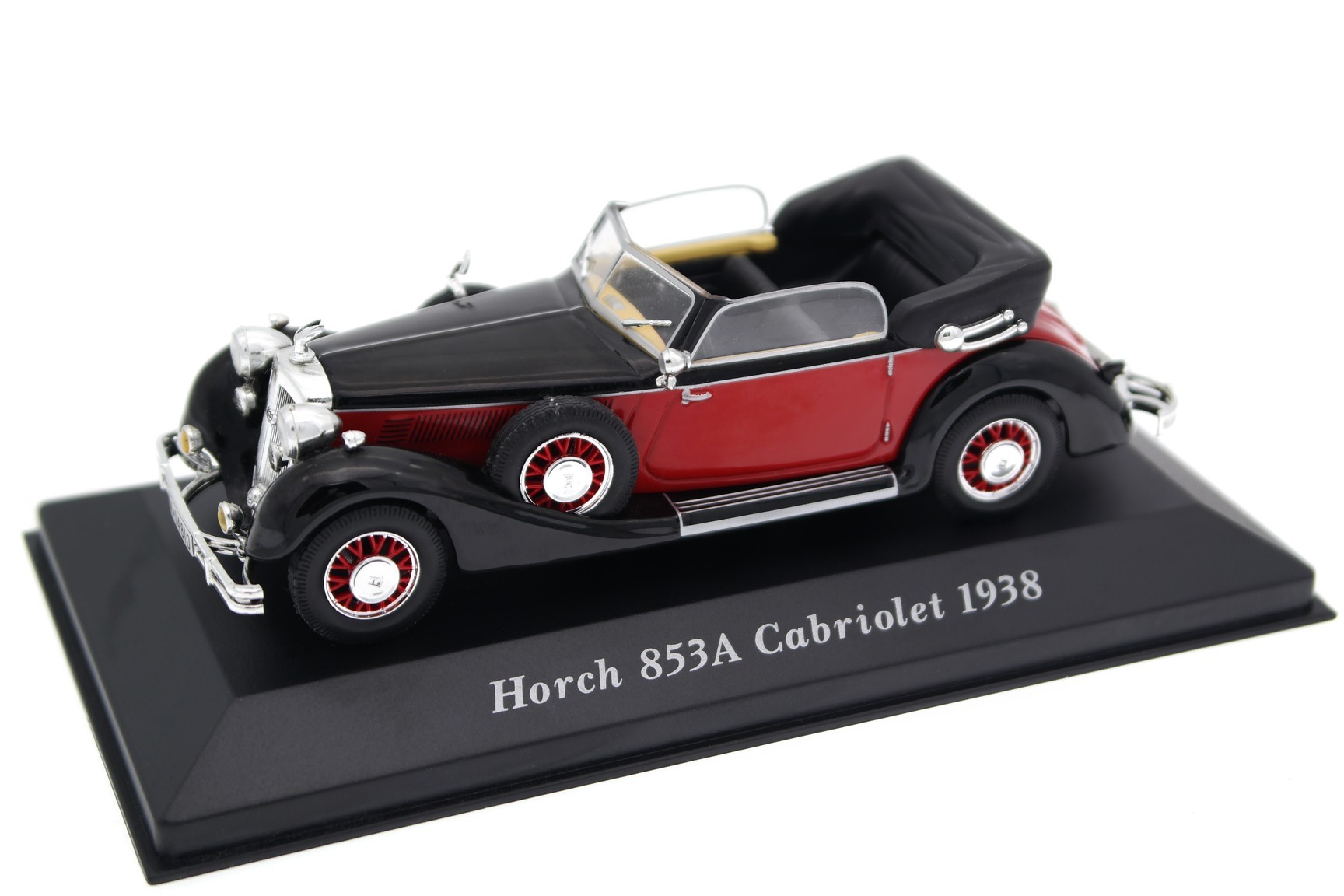 Horch 853A Cabriolet 1938 red/black 1:43 – Traffic Modelcars