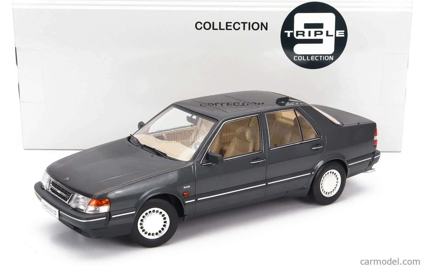 Triple9 1/18 MGA MK1 A1500 Open 1957 - Diecast Gris Métallisé