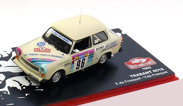 Miniature Ixo IST083 – Trabant 601 Fresquet 96 – Rallye Monte Carlo 1992 – Échelle 1:43