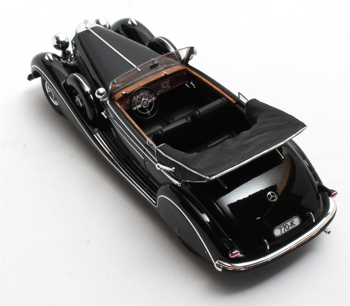 Modèle réduit Mercedes Benz - 770k (w150) Cabriolet Open 1939 - Black