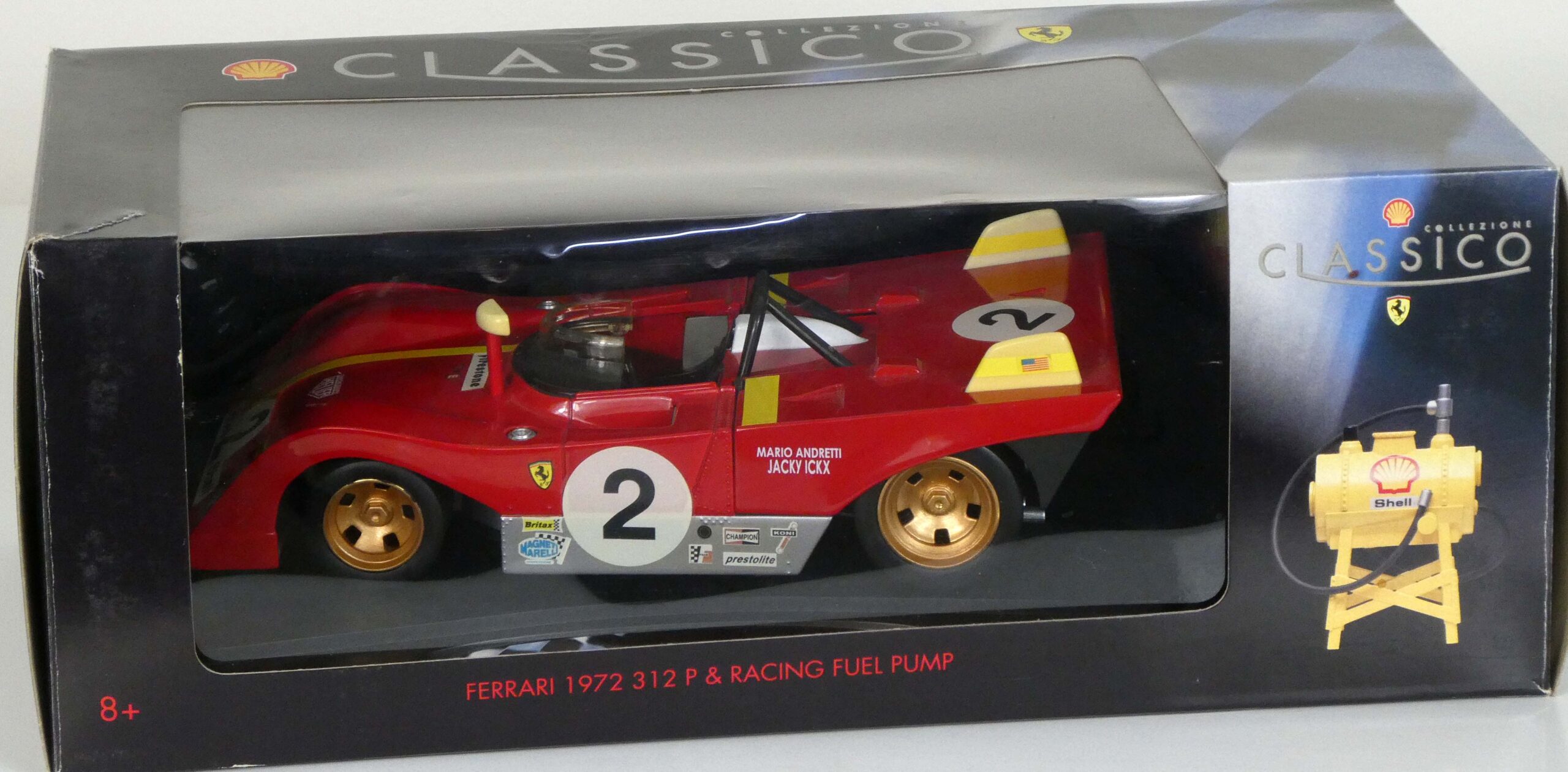 1972 Ferrari 312 PB race car Winner Daytona Andretti Ickx 1:18 LE 100 Tecnomodel