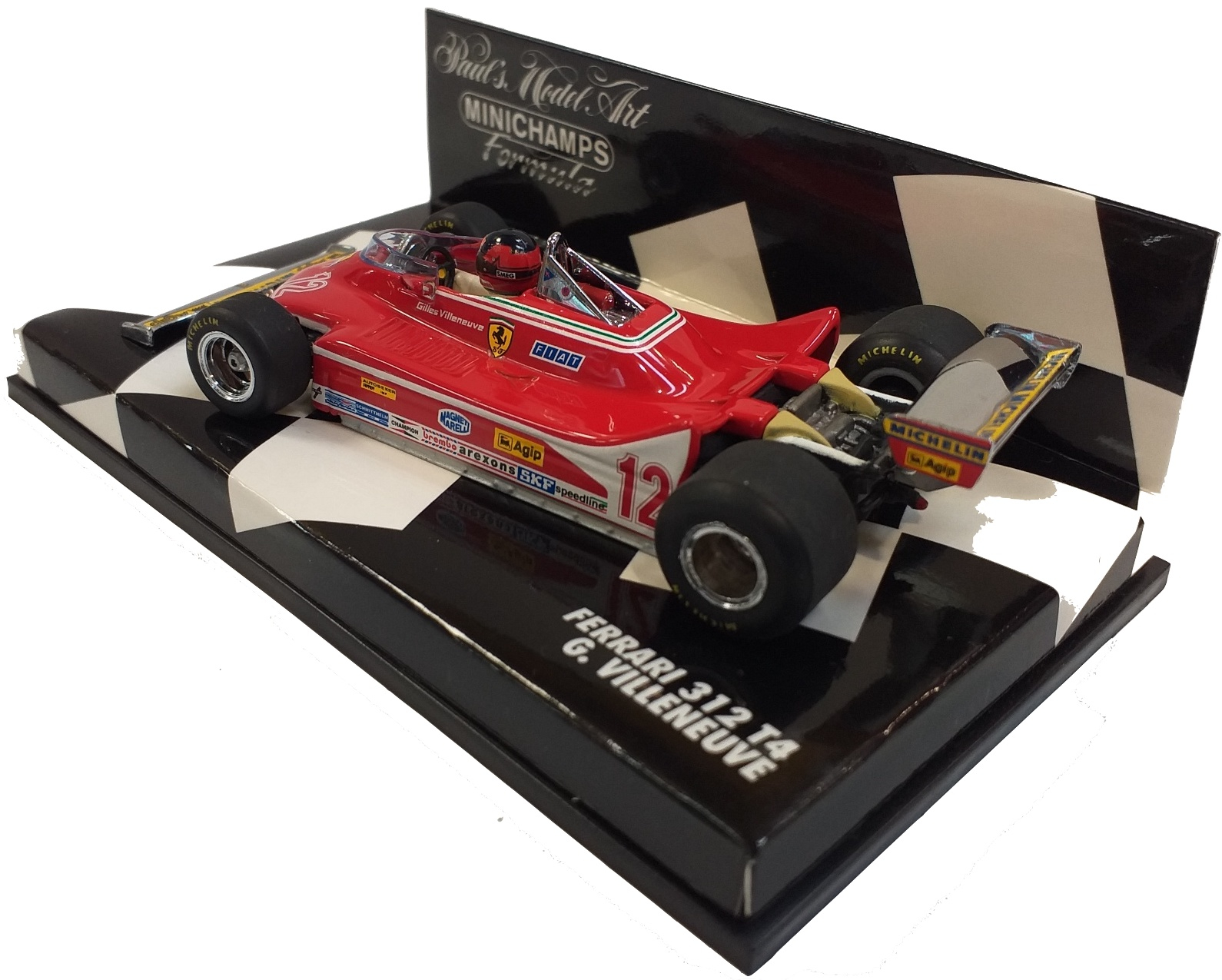 A GP Replicas 1:12 Scale Ferrari 312 T4 1979 WC 2nd Place (G.Villeneuve