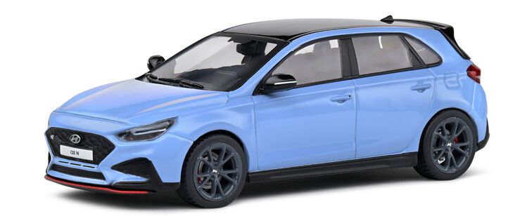 Solido 1:43 Modellino Auto Hyundai I30 N 2022 – Colore Nero – Miniatura Da Collezione Con Ruote Sterzanti