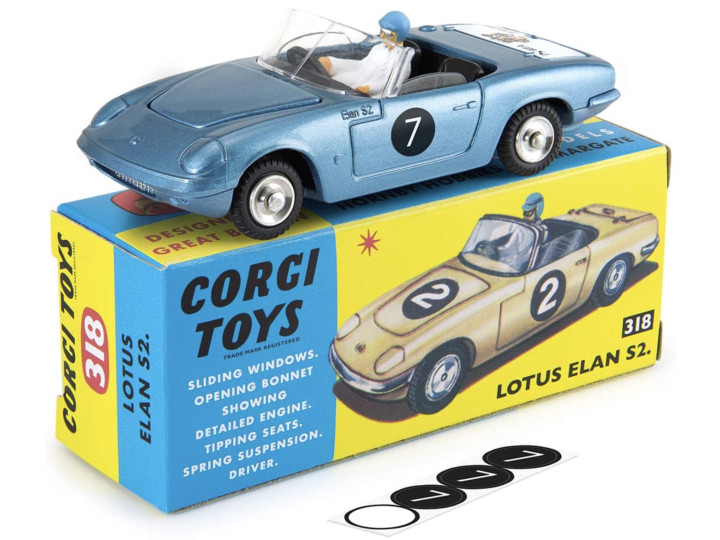 Lotus Elan S2 #7 blue metallic 1:43