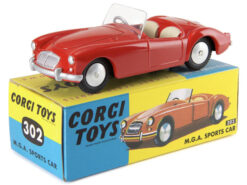 MG A sports car red  1:45