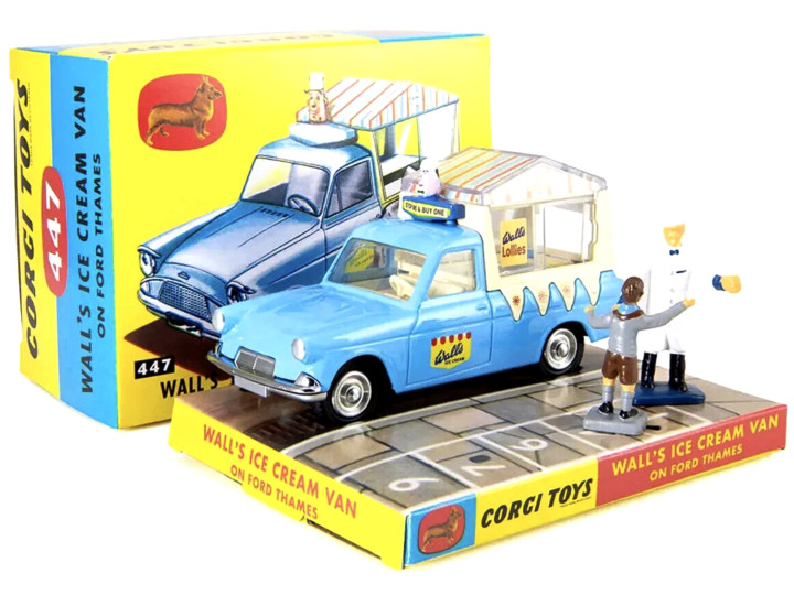 Ford Thames Wall's Ice Cream Van lightblue 1:43