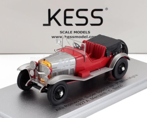 Alfa Romeo RL Super Sport Mille Miglia 1927 #49 Mercanti/Sozzi red/silver 1:43