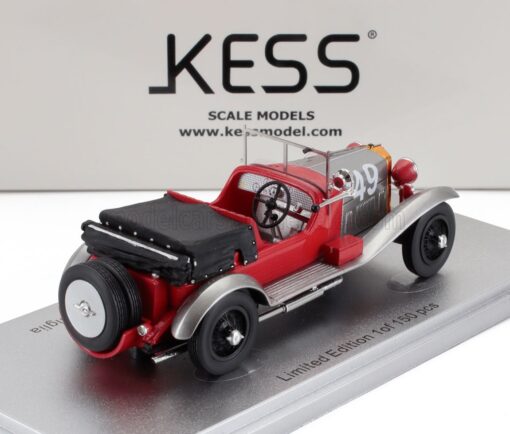 Alfa Romeo RL Super Sport Mille Miglia 1927 #49 Mercanti/Sozzi red/silver 1:43 - Image 2