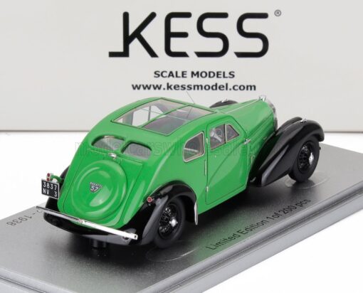 Bugatti 57C Coupe Aerodynamique 1938 panoramic roof green/black 1:43 - Image 2