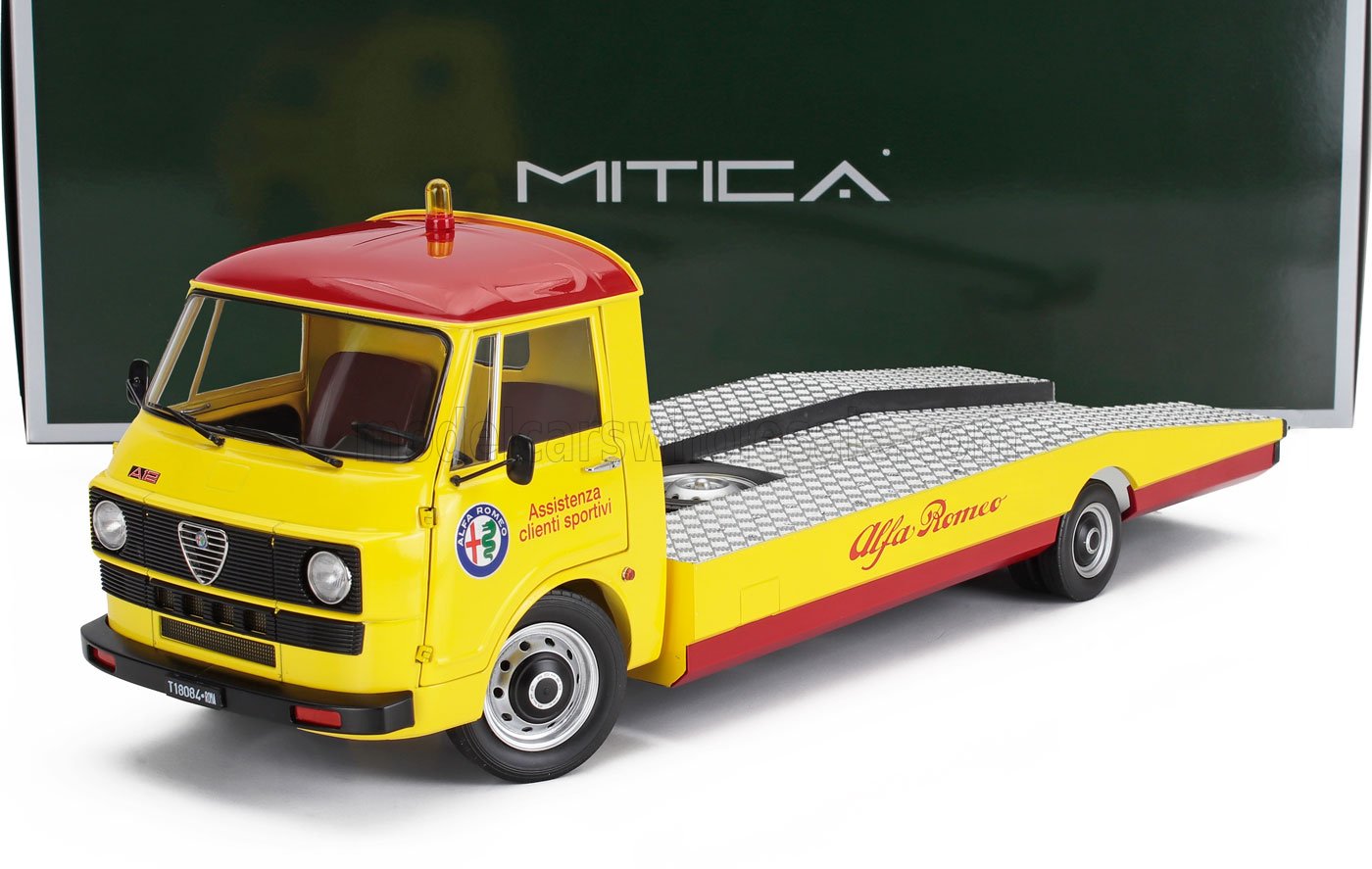 Alfa Romeo A12 (F12) Carro Attrezzi 2e serie 1977 Assistenza Clienti Sportivi Alfa Romeo yellow/red 1:18